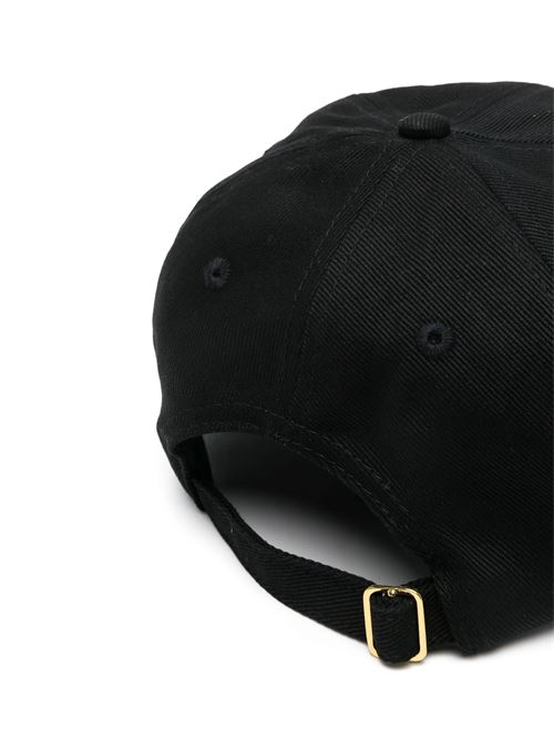 Cappelllo nero con logo CASABLANCA | APS25HAT00205PEARL DIAMOND PATCH